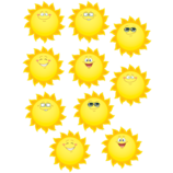 Happy Sun Accents 6" 30/pk