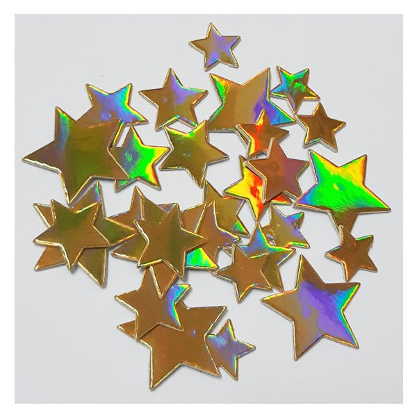 Self Adhesive Gold Star 3D Foam Shapes 112/pk