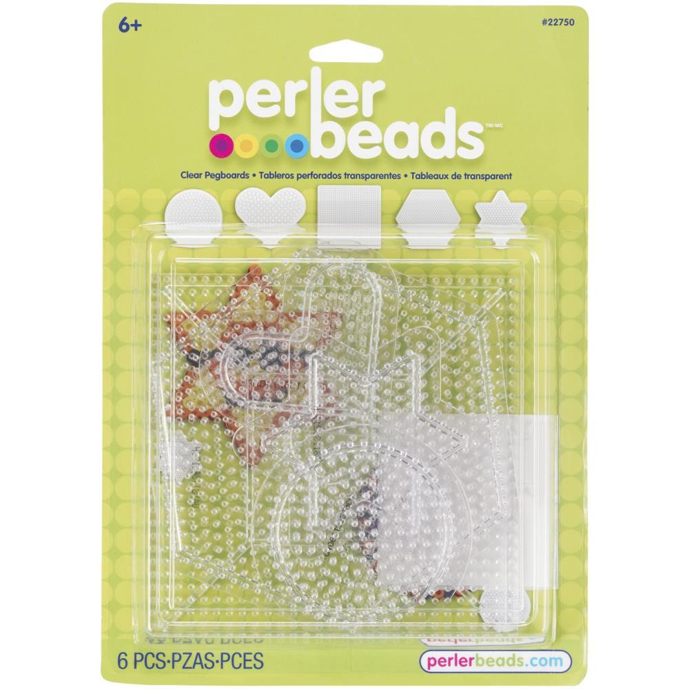 Perler Pegboards Assorted Shapes 5/Pkg (closeout)