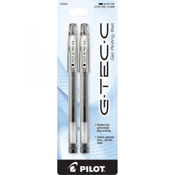 G-Tec Pens Ultra Fine Black 2/Pk