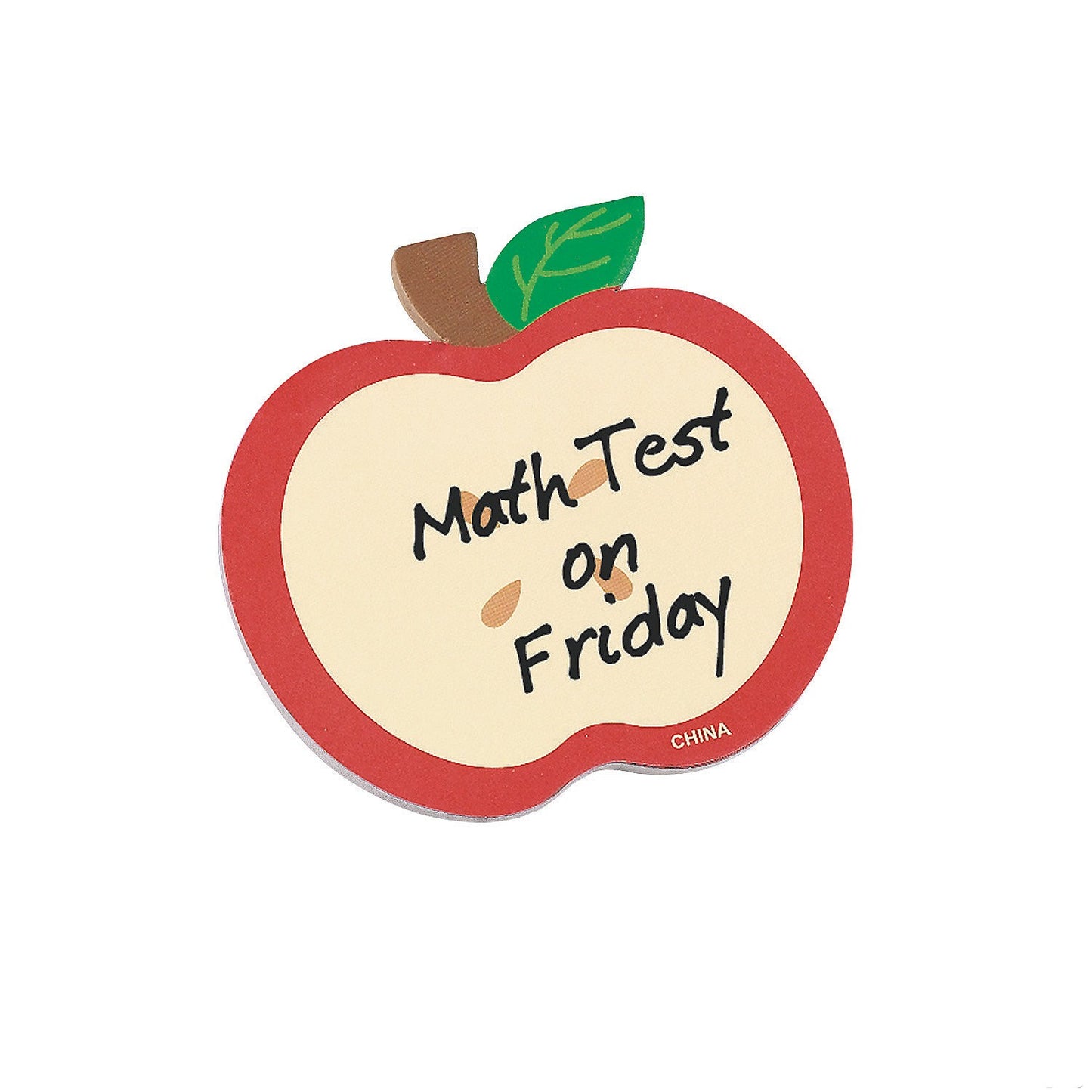 Paper Apple-Shaped Sticky Notes 50 sheets/pad 3" x 2 1/4" 12/pk