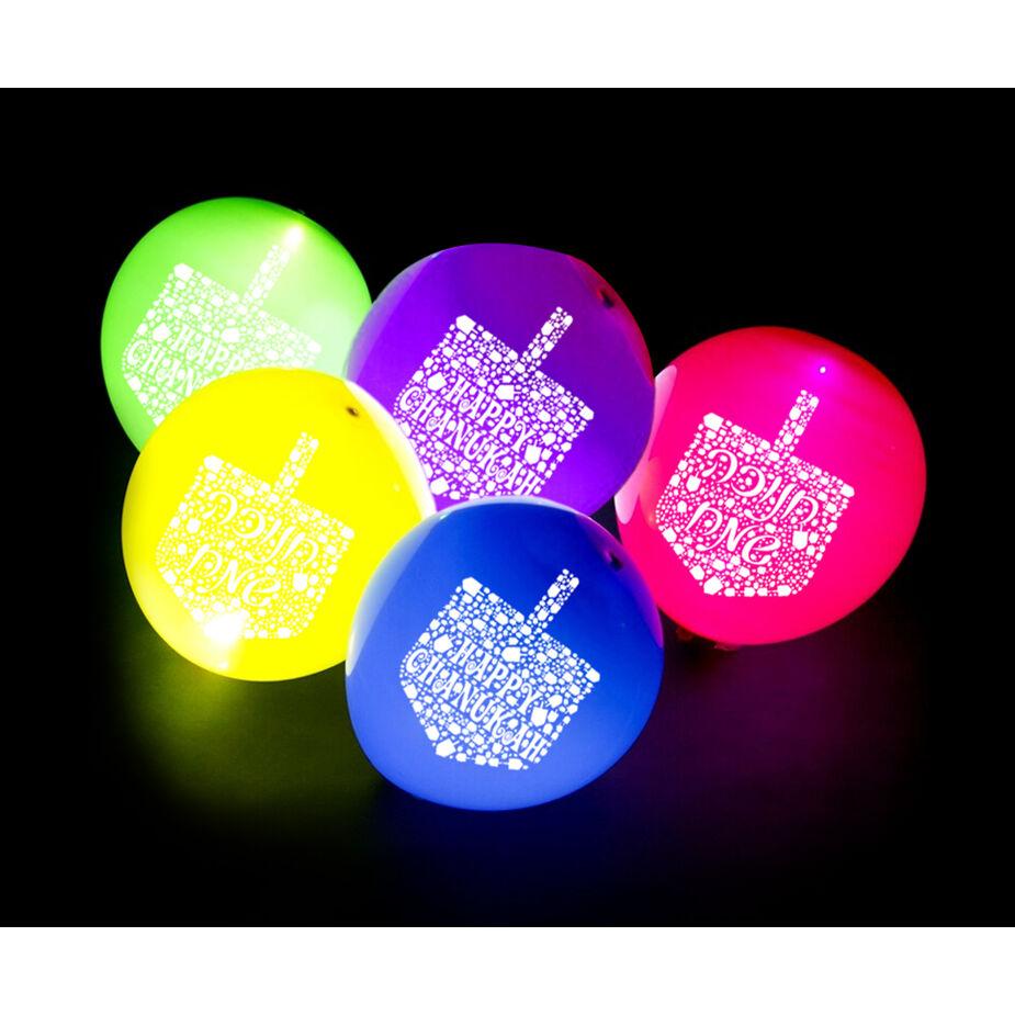 Chanuka Light Up Balloons 5/pk