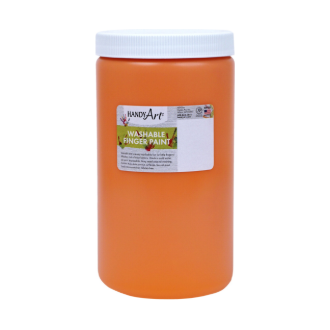 Washable Finger Paint, Quart, Orange