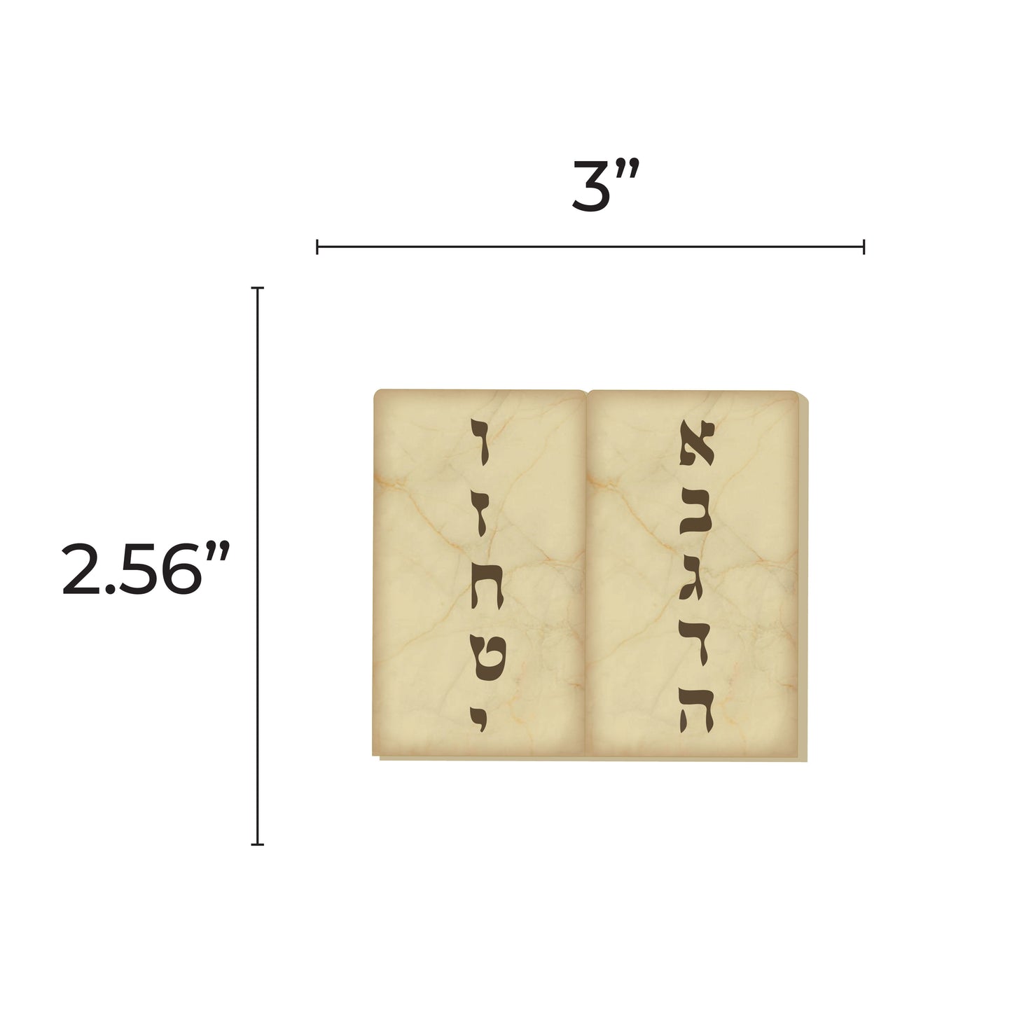 Stone Tablet Luches cutout (Square) 3-inch 20/pk