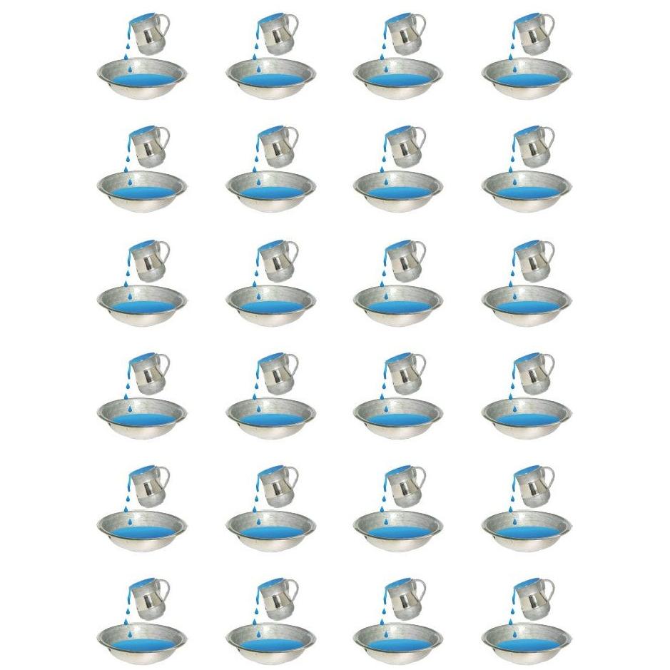 Washcup And Bowl Stickers Round 25MM Color Print 10/pk