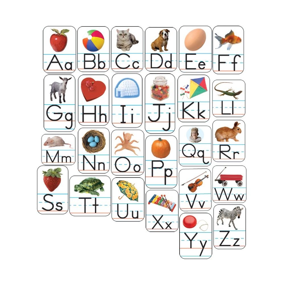 Alphabet Stickers With Pictures 156 Stickers (2 Sheets)