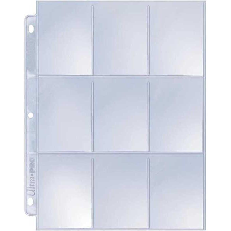 Top Loading 9 Pocket Card Holder Sheet Protector 25pk
