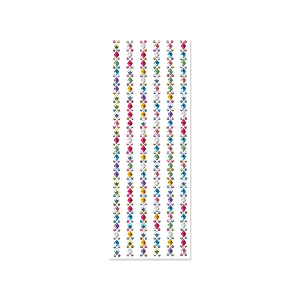 Adhesive Rhinestone Medley Strip 10cm x 27cm (Closeout)