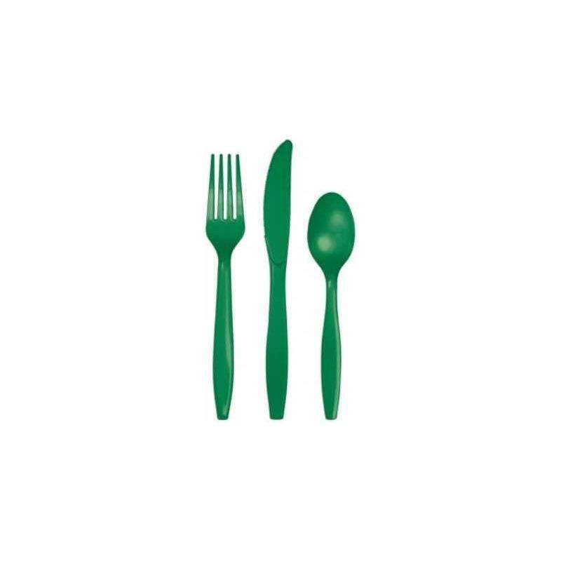 Cutlery Assortment 18/pk (Green)