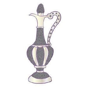 Glitter Wine Bottle 3 1/2" 20/pk (discontinued)