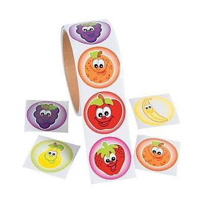 Fruit Stickers On A Roll 1 1/2" 100/pk