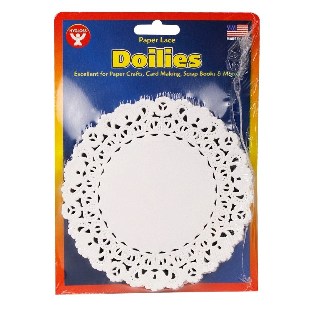 Round Paper Lace Doilies (White, 4", 100 Pack)