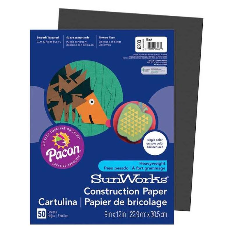 Construction Paper 9"x12" (50 Pack, Light Green)