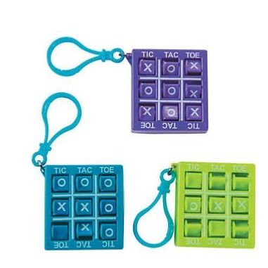 Plastic Tic-Tac-Toe Games with Clip 12/pk.