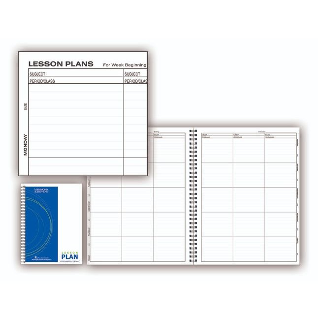 Lesson Plan Book 8- 1/2 x 11 Inches