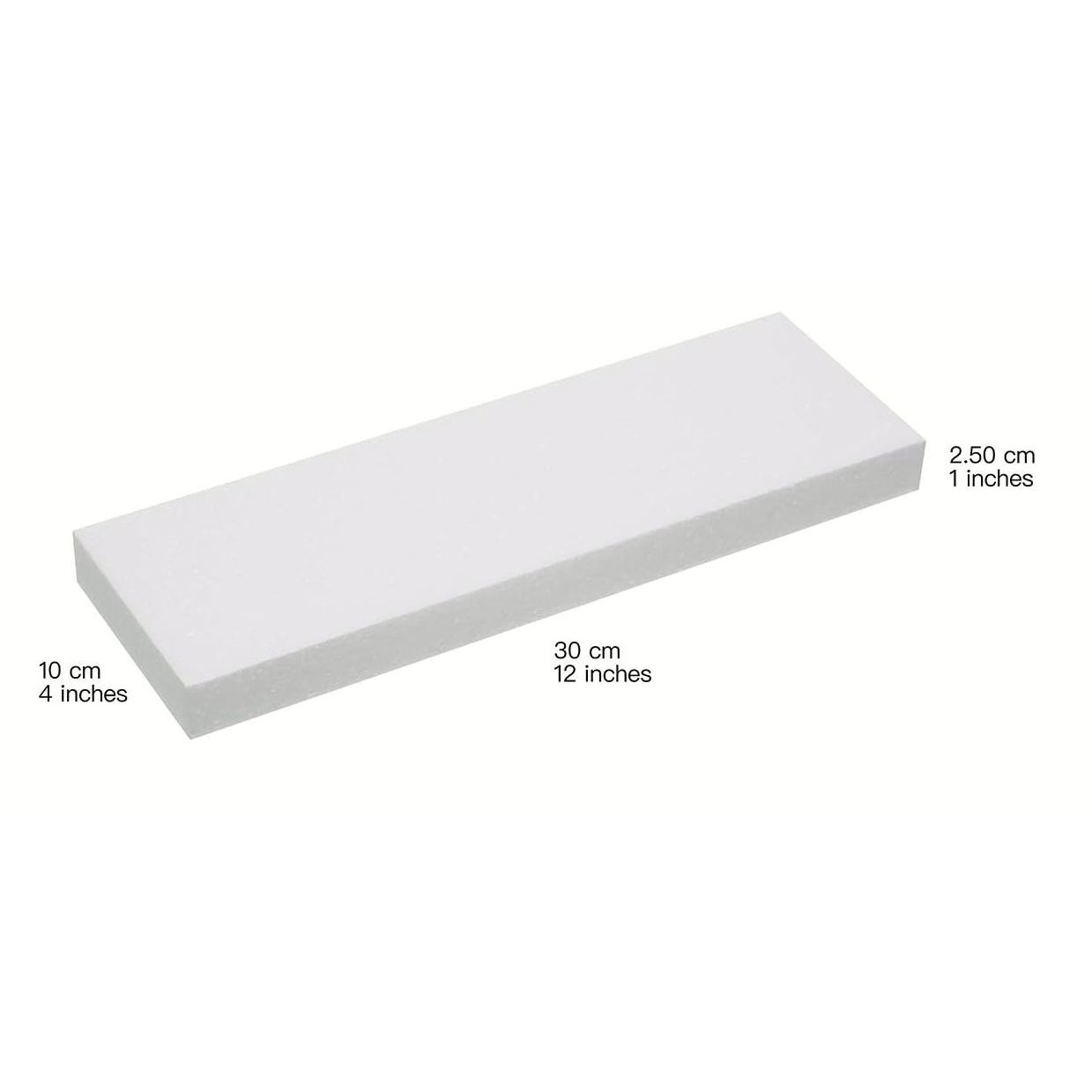 Styrofoam Block 12" x 4" x 1"
