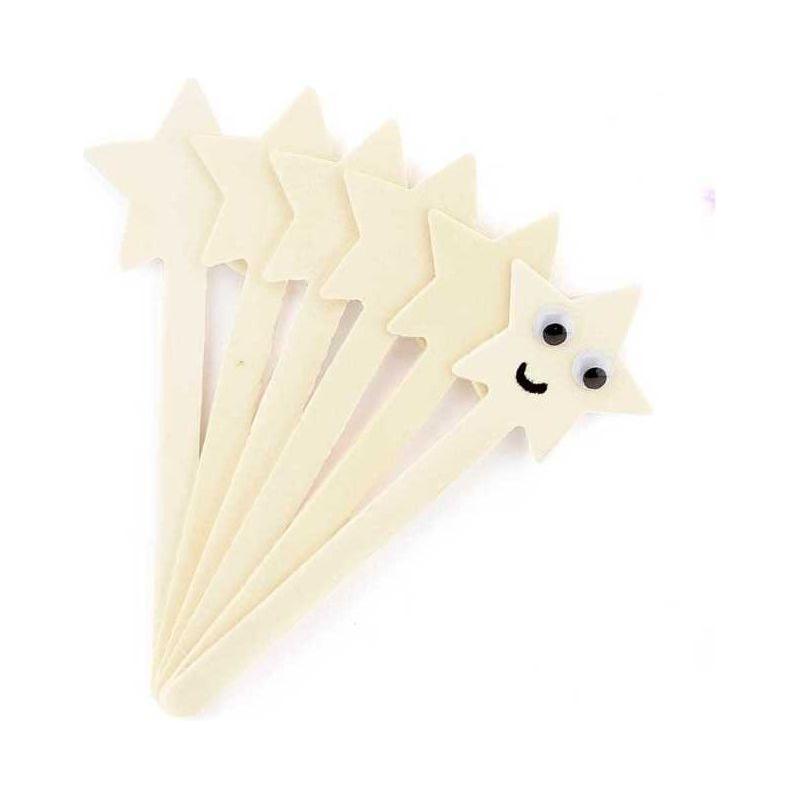 Wood Die Cut Craft Sticks (Heart, 6/pk) (Closeout)