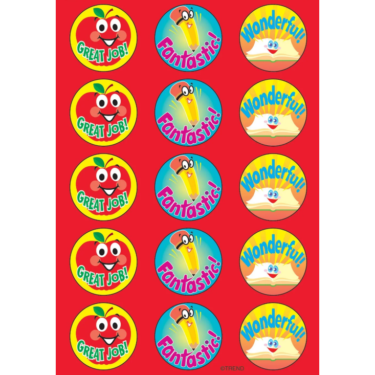 School Time Apple scented stickers