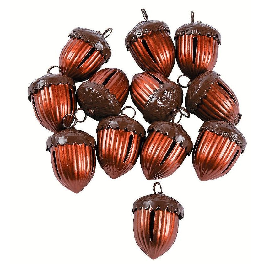 Acorn Shaped Jingle Bells 1 1/2" 12/pk