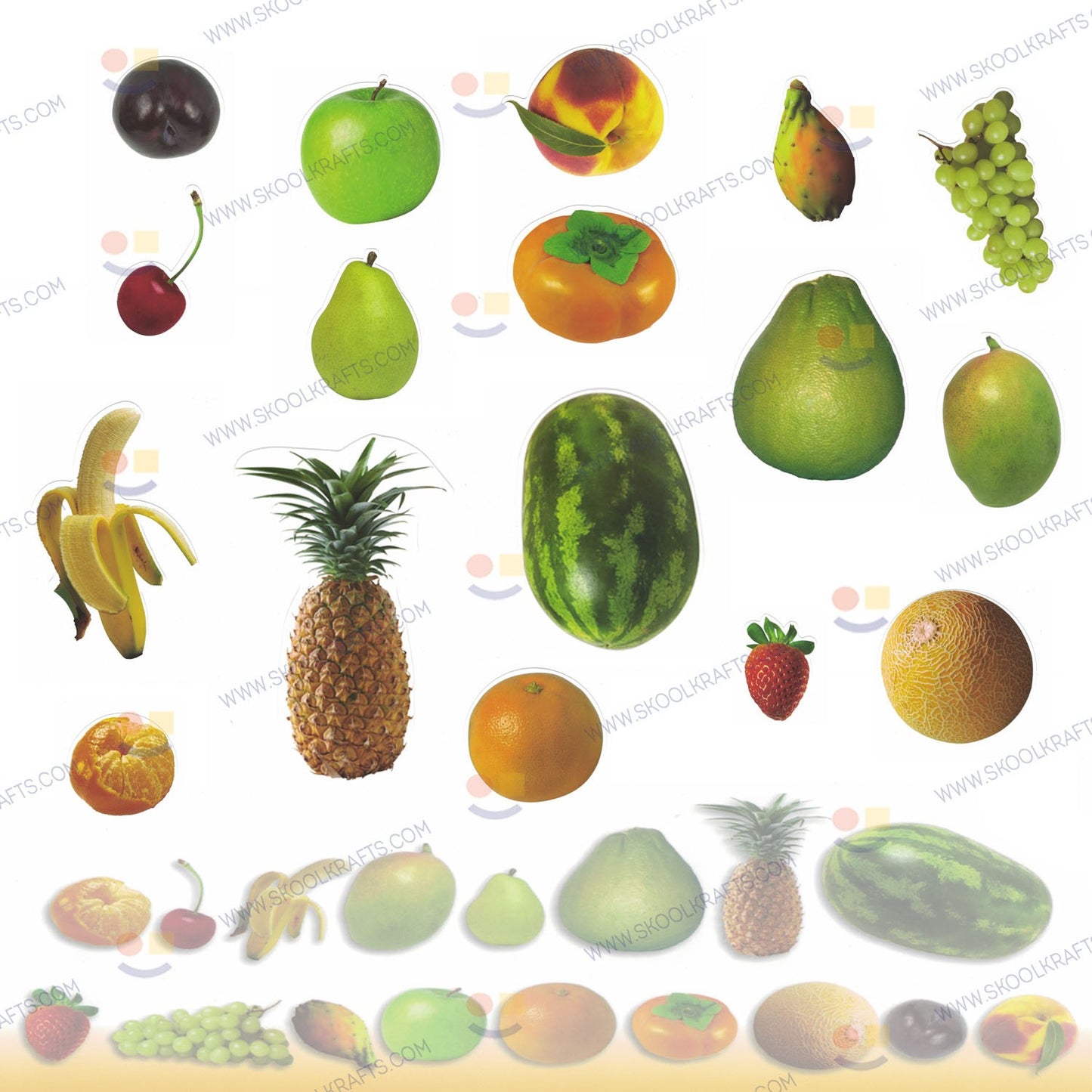 Jumbo Fruit Cutouts 9" 17/pk (Discontinued)