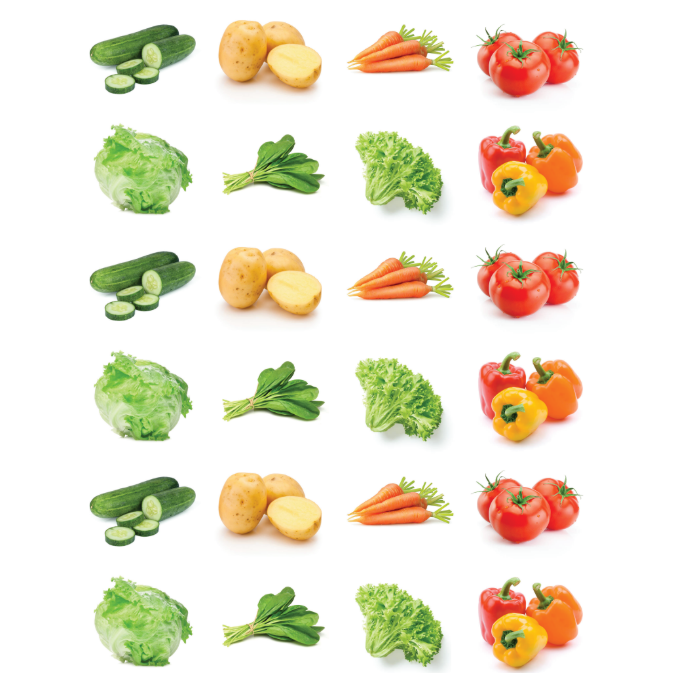 Hadama Stickers Round 25mm Color Print 10/pk