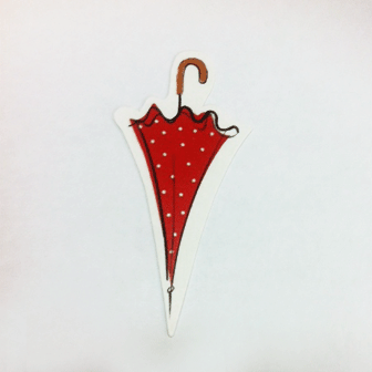 Red Umbrella Cutout 40/pcs.