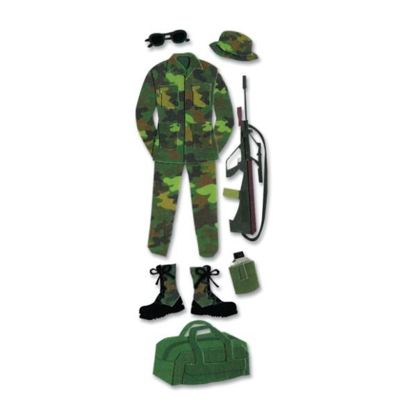 Army Scrapbooking Stickers