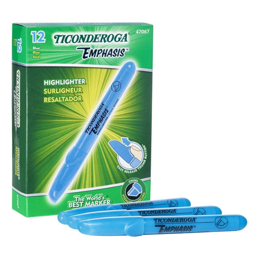 Blue Chisel Tip Highlighters 1pc