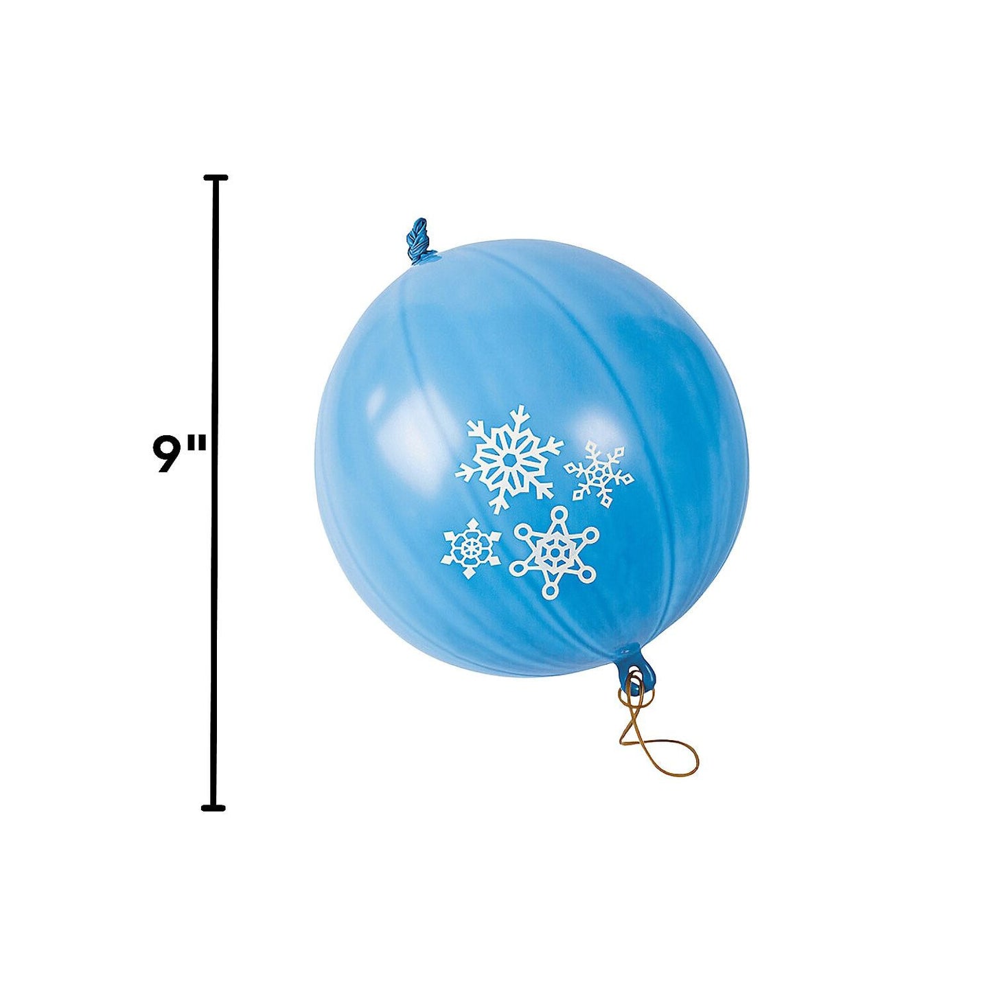 Snowflake Latex Punch Balls 9" 12/pk