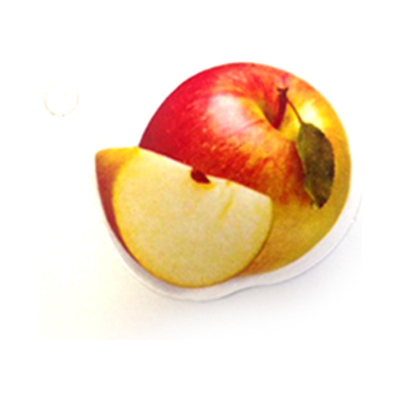 Slice Apple Cutout w/glitter 2" 40/pk