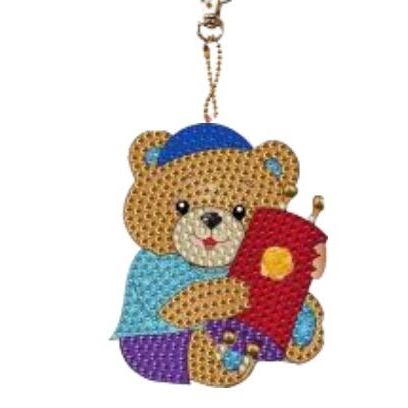 Rhinestone Cheery Bear Keychain- Torah Bear