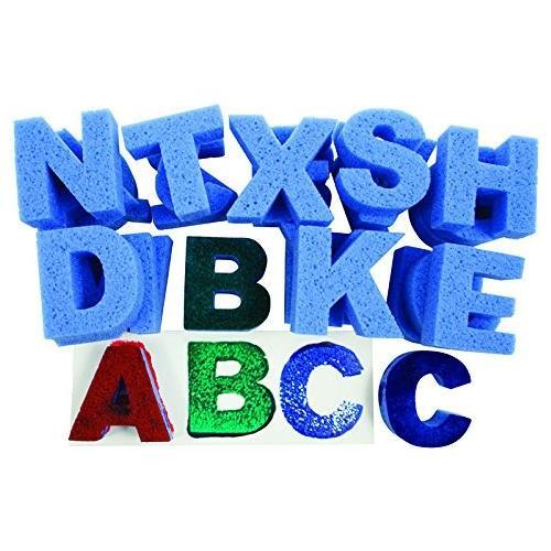 Super Value Capital & Lower Case Letters Sponges, 54/pkg