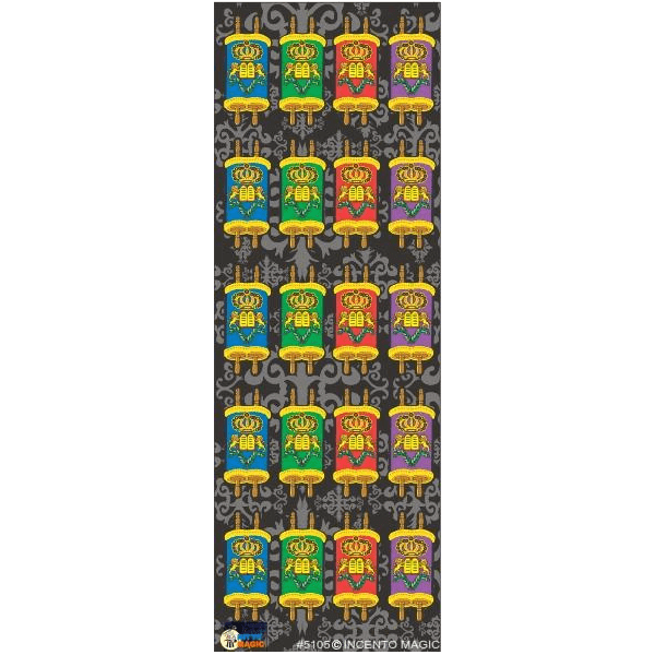 Stickers Torah Colored 25 Sheets Medium