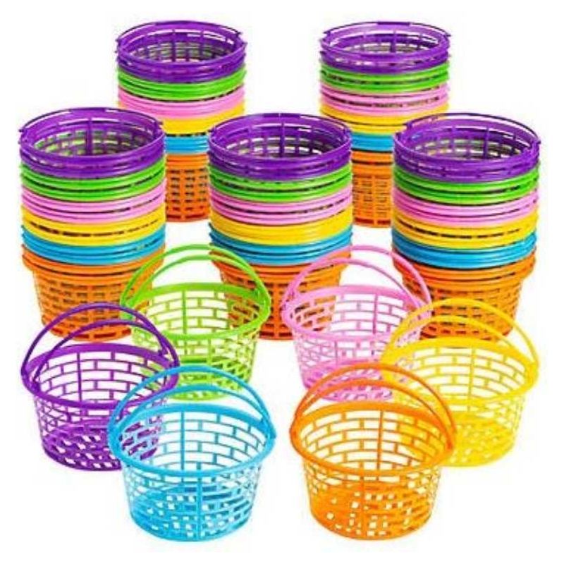 Bright Round Easter Baskets