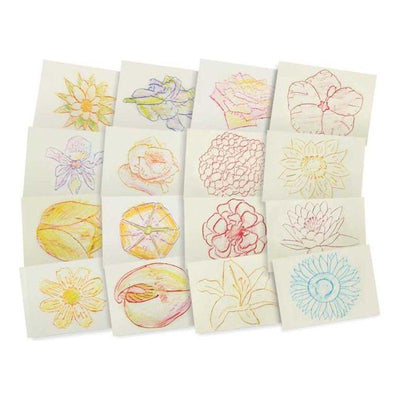 Flowers Rubbing Plates (4 1/2 x 6 1/2") 16/pkg