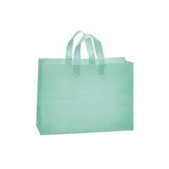 Large aqua frosted bags 16" x 6" x 12" 100/pk