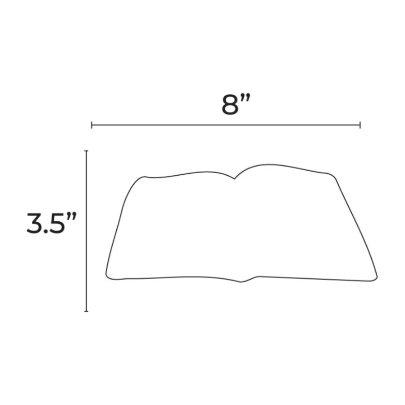 White Paper cutout Open Book 8"x6" 20/pk