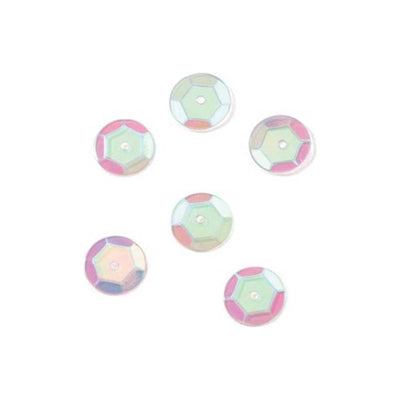 Sequins (Clear Iridescent, 8mm, 200/pk)