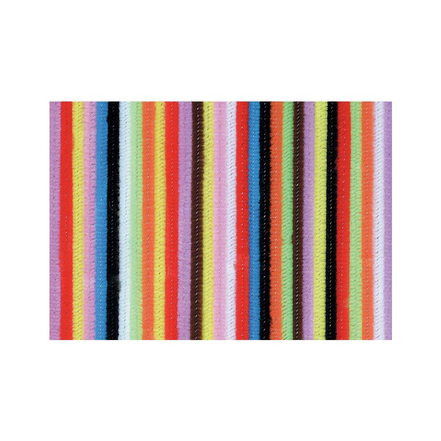 Big Box Jumbo Chenille Stems 6mm Assorted Colors With Ideas 12" 150/pk
