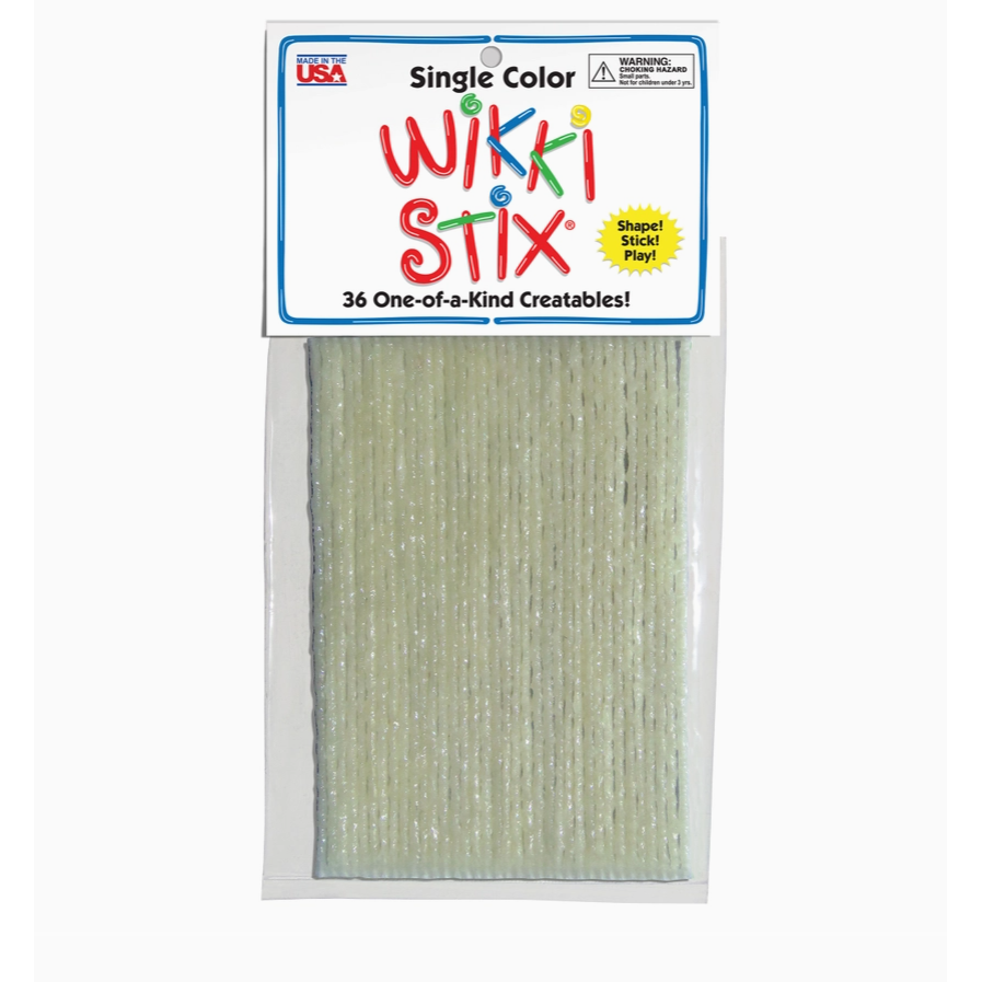 Wikki Stix Single Color Pak White 6" 36/pk