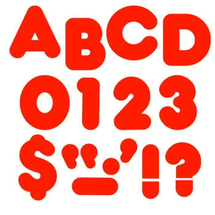 Red 2" letterings (Discontinued)