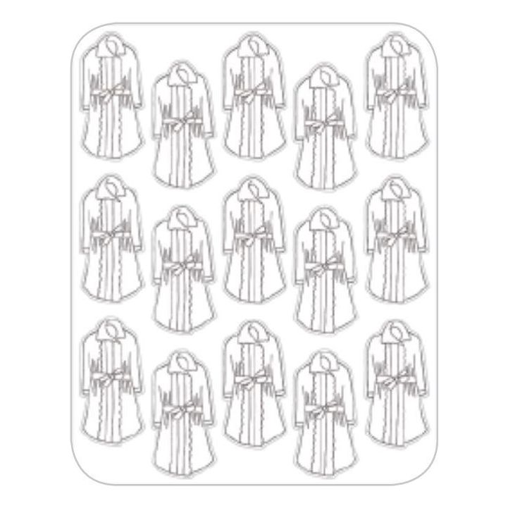 Kittel Stickers 1 1/2" x 3/4" 6 Sheets