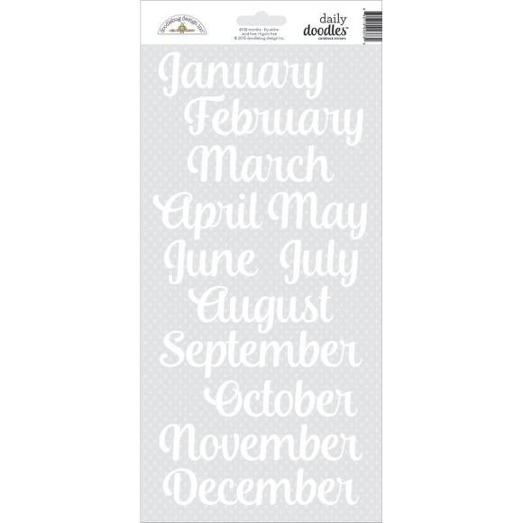 Monthly Scrapbook Stickers
