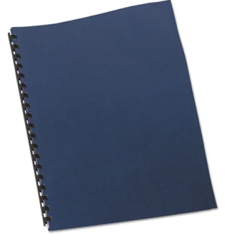 Poly Leather Binding Cover Navy Blue 50/pk