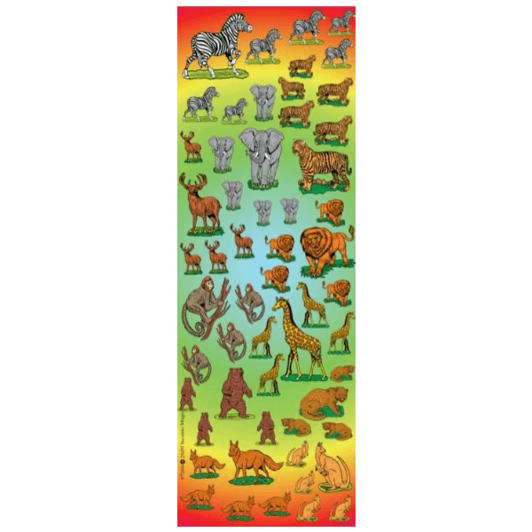 Wild Animals Stickers small (25 Sheets)