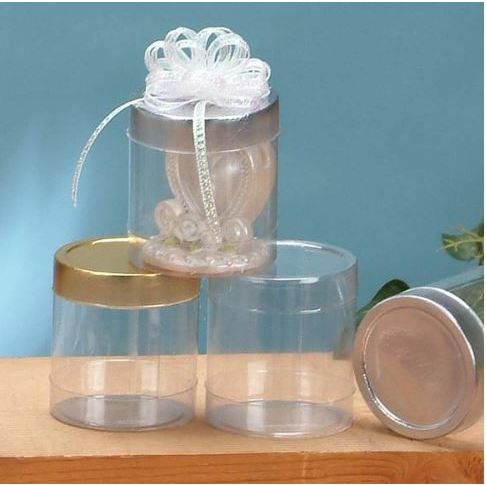 2"X 2" Cylinder Container Gold 12/pk