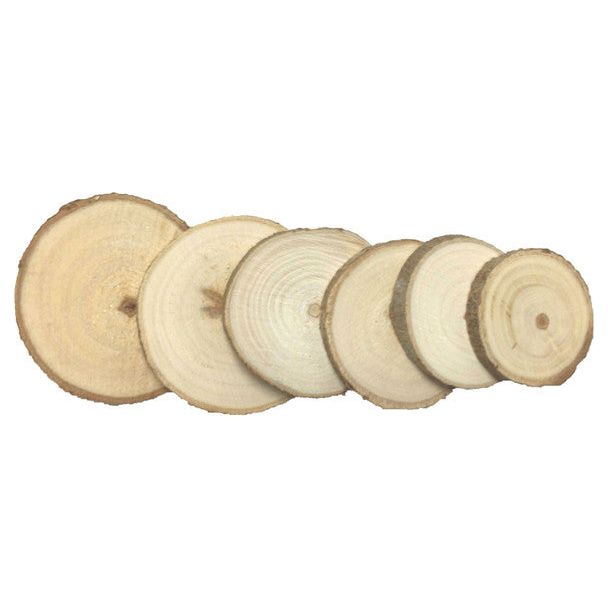 Mini Wooden Slice 4cm-5cm 6/pk
