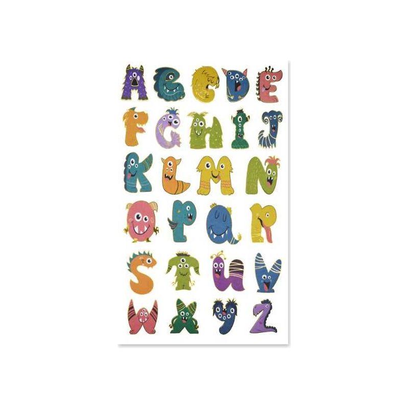 Paper Alphabet stickers (Monster Mash) 2 sheets (discontinued)