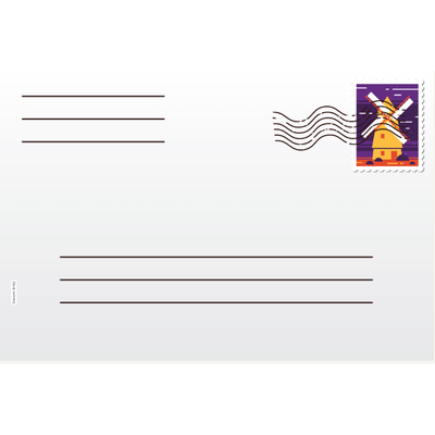 Envelope postcard accents 30/pk