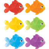 Colorful Fish Accents 6" 30/pk